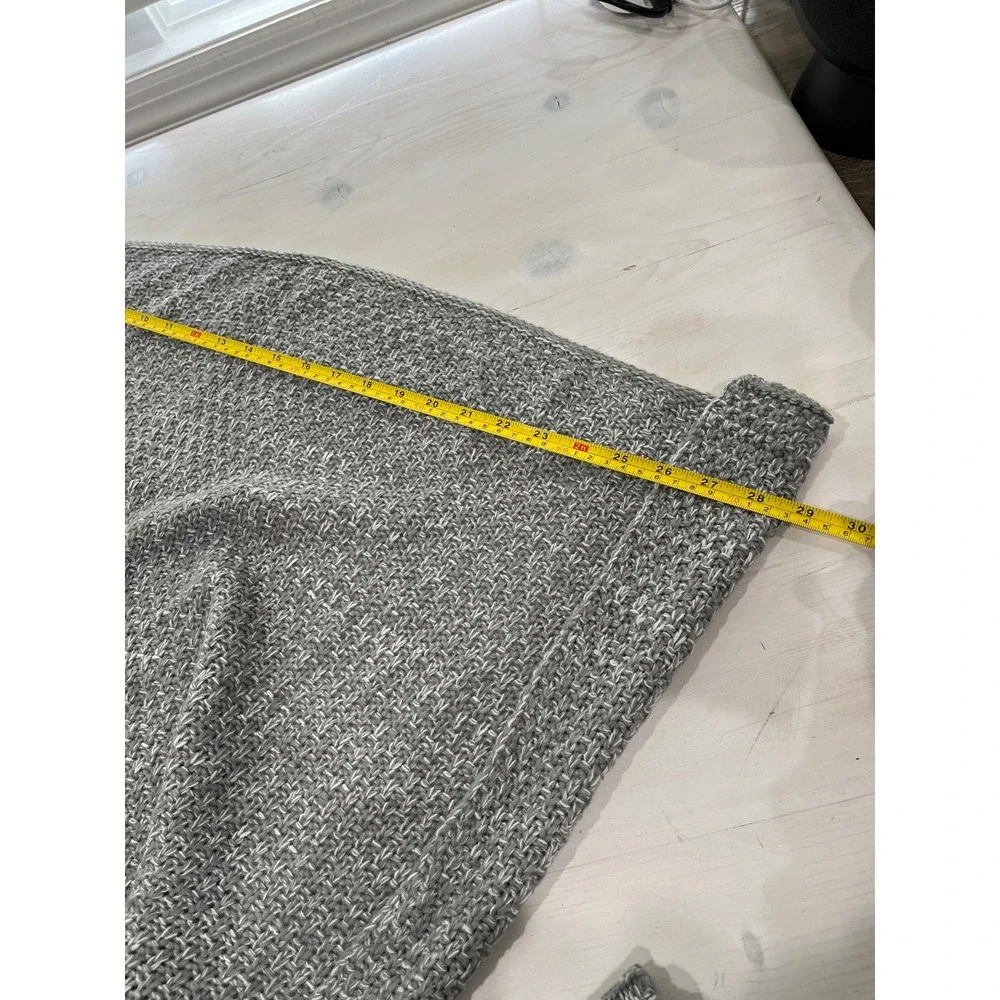 Cozy Grey Knitted‎ Mermaid Tail Blanket Adult Teen Fun Cozy Sofa Couch Wrap